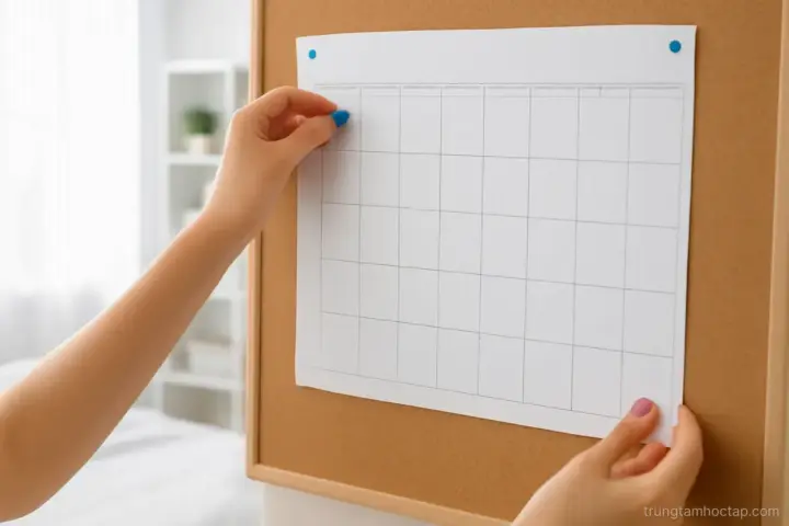 Lập lịch ôn thi ngược từ ngày thi: chia giai đoạn và đặt mốc kiểm tra